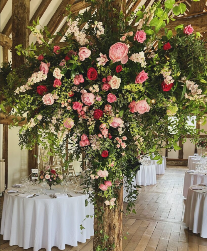 Bespoke wedding flower arrangement for Sussex wedding